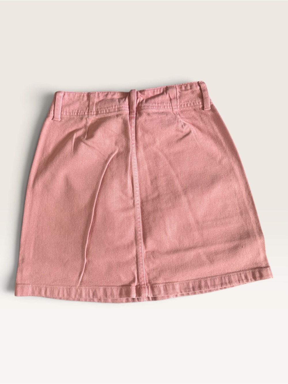 NEW Just USA x Stitch Fix Dusty Pink Denim Patch-Pocket Mini Skirt, XSP - Picture 6 of 7